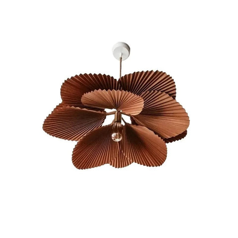 Floral Paper Pendant Light for Bohemian Dining and Living Rooms