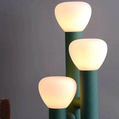 Modern Art Deco Table Lamp with Glass Shade