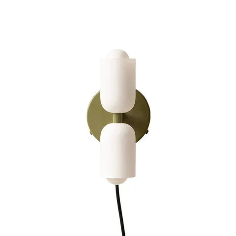 Modern Double-Light Wall Sconce with Upward and Downward Lighting for Indoor Spaces