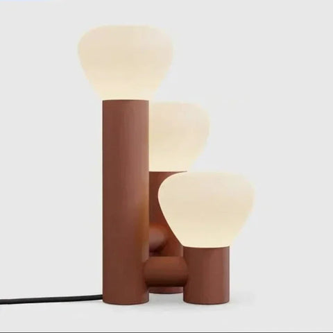 Modern Art Deco Table Lamp with Glass Shade