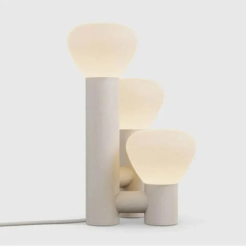 Modern Art Deco Table Lamp with Glass Shade