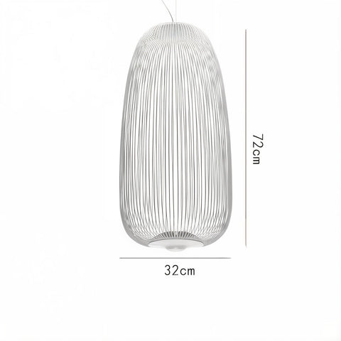 Airy Metal Cage Pendant Light for Modern Dining and Living Rooms