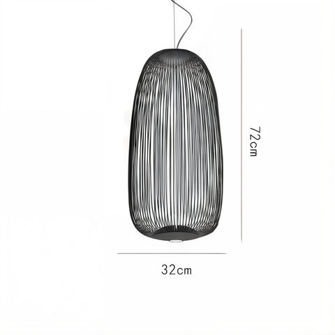 Airy Metal Cage Pendant Light for Modern Dining and Living Rooms