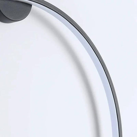 Modern LED Ring Wall Lamp – Metal & Acrylic Bedroom Wall Light with USB Charging / KRETS