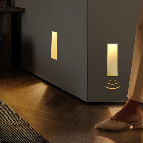 Recessed Motion Sensor LED Step Light for Stairs and Dark Hallways