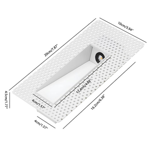 Recessed Motion Sensor LED Step Light for Stairs and Dark Hallways