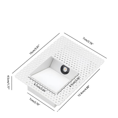 Recessed Motion Sensor LED Step Light for Stairs and Dark Hallways