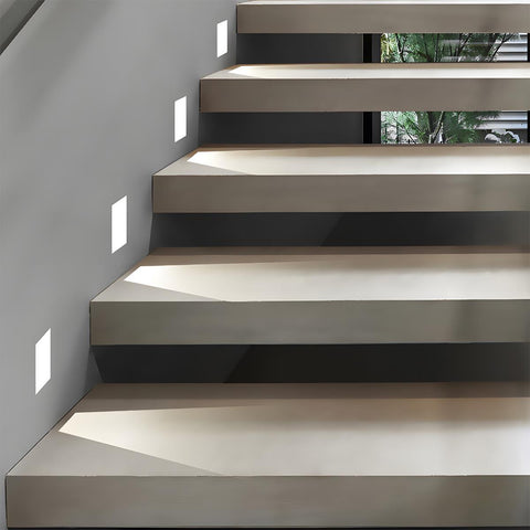 Recessed Motion Sensor LED Step Light for Stairs and Dark Hallways