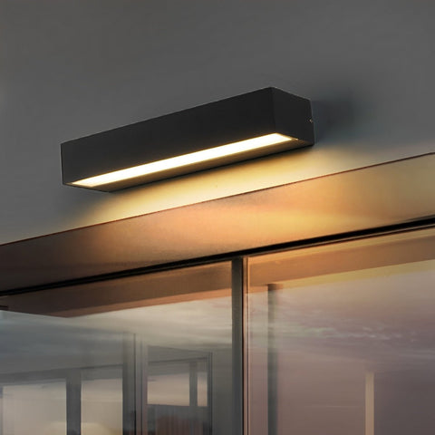 Waterproof Linear LED Wall Light for Outdoor Entry Doors and Garages