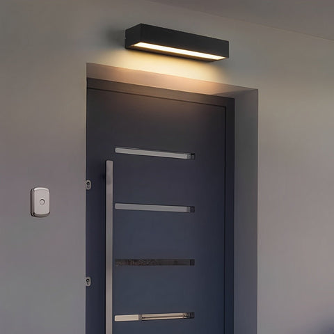 Waterproof Linear LED Wall Light for Outdoor Entry Doors and Garages