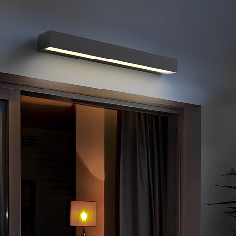 Waterproof Linear LED Wall Light for Outdoor Entry Doors and Garages