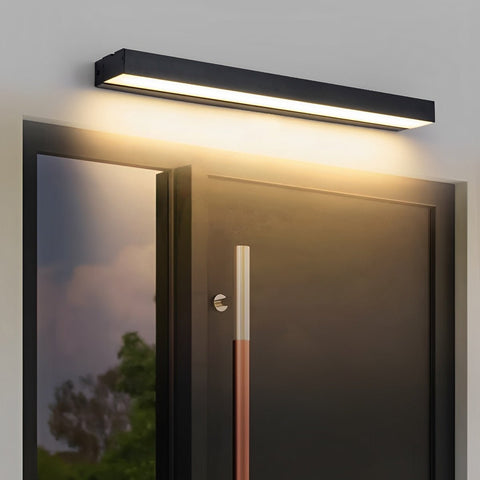 Waterproof Linear LED Wall Light for Outdoor Entry Doors and Garages