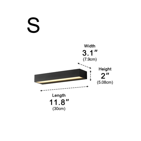 Waterproof Linear LED Wall Light for Outdoor Entry Doors and Garages