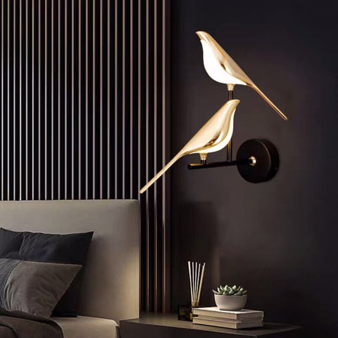 Sculptural Bird LED Wall Lamp with Magnetic Design for Modern Indoor Lighting