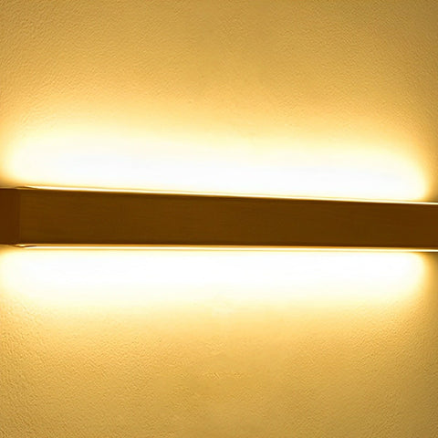Wood Linear LED Wall Sconce for Bedroom and Hallway Accent Lighting