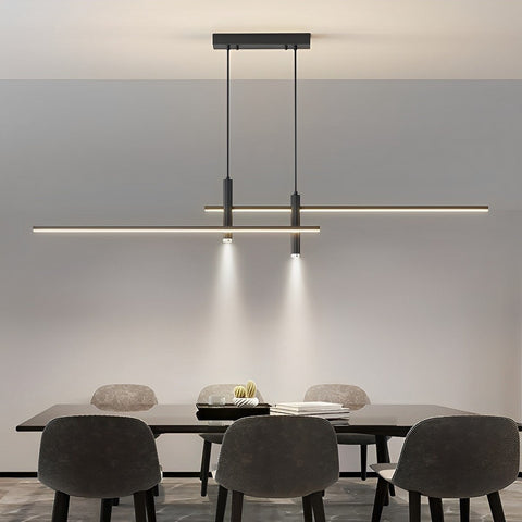 Linear LED Pendant Light for Kitchen Islands and Dining Room Tables