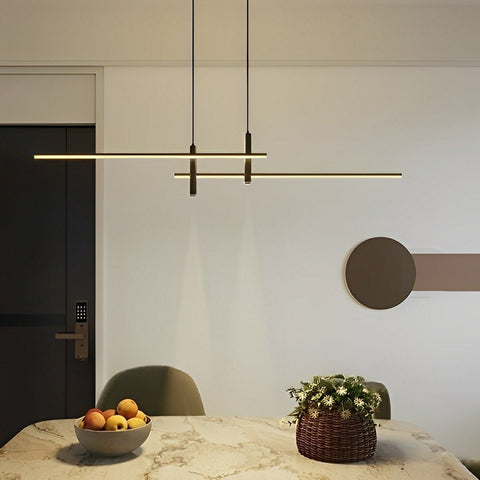 Linear LED Pendant Light for Kitchen Islands and Dining Room Tables