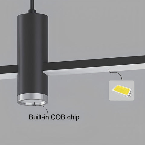 Linear LED Pendant Light for Kitchen Islands and Dining Room Tables