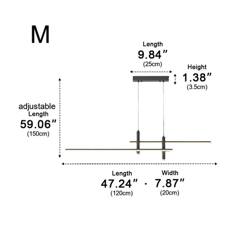 Linear LED Pendant Light for Kitchen Islands and Dining Room Tables