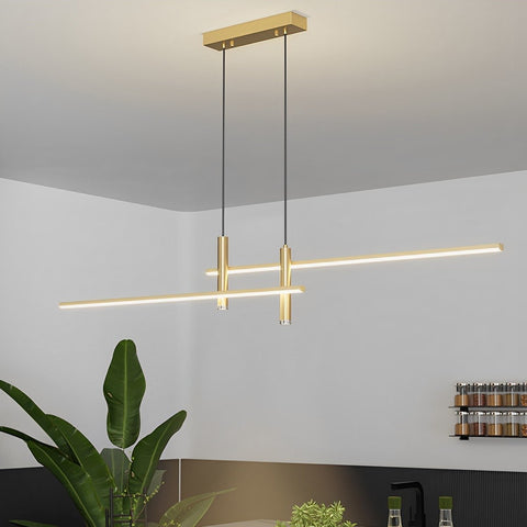 Linear LED Pendant Light for Kitchen Islands and Dining Room Tables
