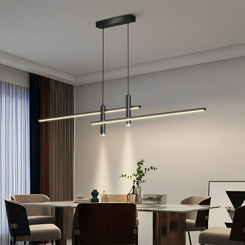 Linear LED Pendant Light for Kitchen Islands and Dining Room Tables