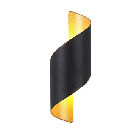 Modern Spiral Wall Light with Integrated LED Illumination and Sculptural Design