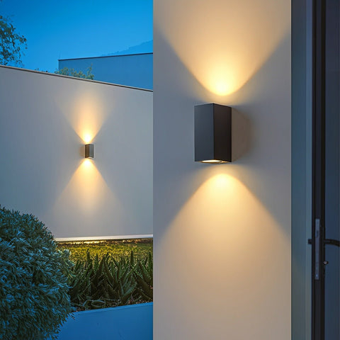 Modern Waterproof LED Up-and-Down Wall Light for Outdoor Facades