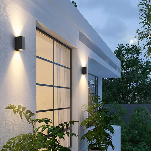 Modern Waterproof LED Up-and-Down Wall Light for Outdoor Facades