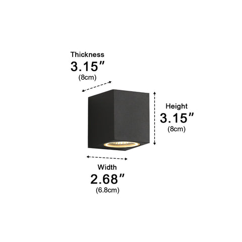 Modern Waterproof LED Up-and-Down Wall Light for Outdoor Facades