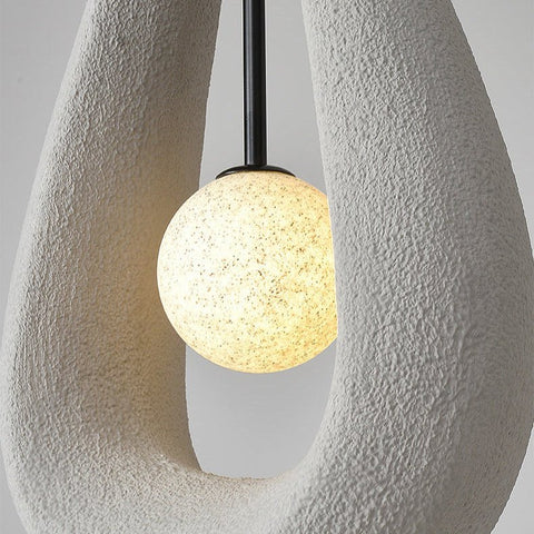 Textured Teardrop Pendant Light for Dining and Kitchen Island Lighting