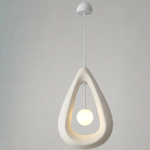 Textured Teardrop Pendant Light for Dining and Kitchen Island Lighting