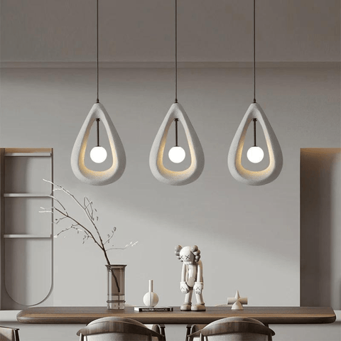 Textured Teardrop Pendant Light for Dining and Kitchen Island Lighting
