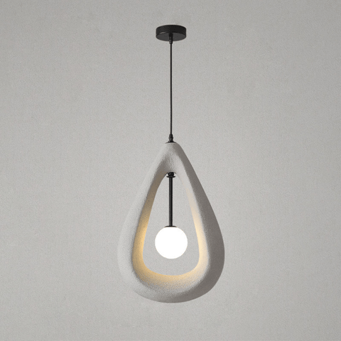 Textured Teardrop Pendant Light for Dining and Kitchen Island Lighting