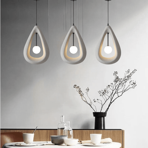 Textured Teardrop Pendant Light for Dining and Kitchen Island Lighting