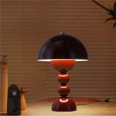 Sculptural Dome Table Lamp with Rounded Base