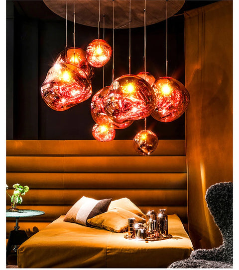 Modern LED Pendant Light with Height-Adjustable Suspension