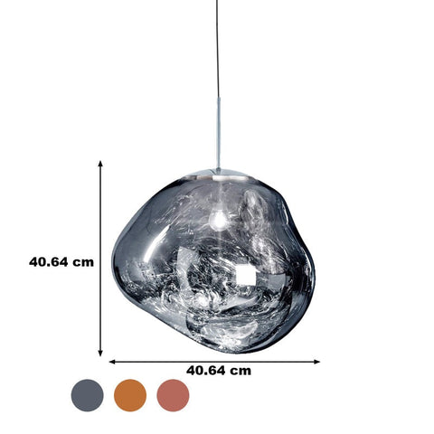 Glass Dome Ceiling Light for Dining and Living Spaces