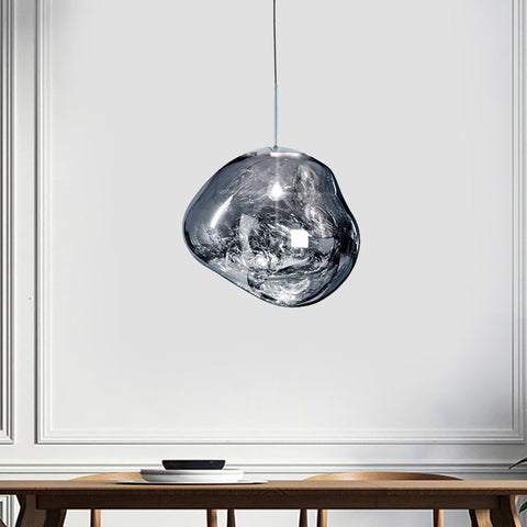 Glass Dome Ceiling Light for Dining and Living Spaces