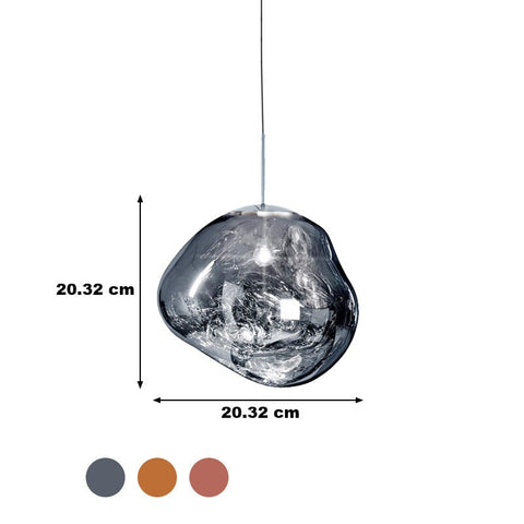 Glass Dome Ceiling Light for Dining and Living Spaces