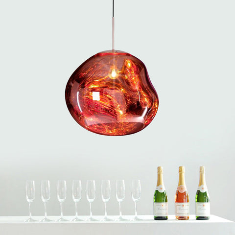 Glass Dome Ceiling Light for Dining and Living Spaces