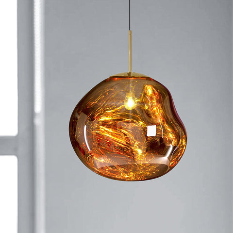 Glass Dome Ceiling Light for Dining and Living Spaces