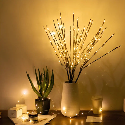 Illuminated Decorative Branches with Flexible Form