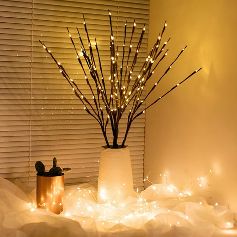 Illuminated Decorative Branches with Flexible Form
