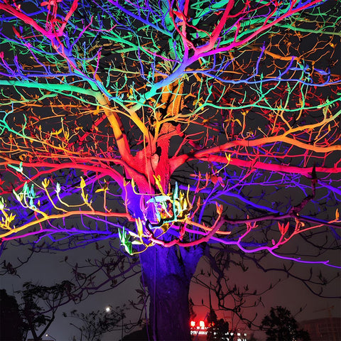 Waterproof RGB LED Tree Spotlight for Outdoor Landscape Lighting