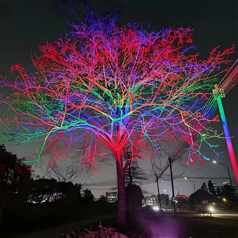 Waterproof RGB LED Landscape Spotlight for Trees and Home Facades