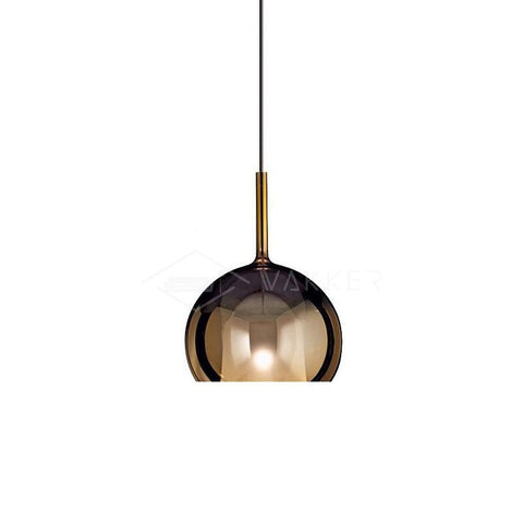 Round Glass Globe Pendant Light for Kitchen Islands and Dining Rooms