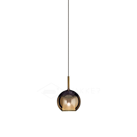 Round Glass Globe Pendant Light for Kitchen Islands and Dining Rooms