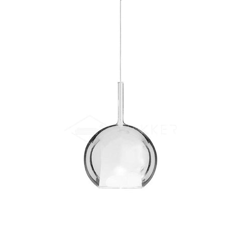 Round Glass Globe Pendant Light for Kitchen Islands and Dining Rooms