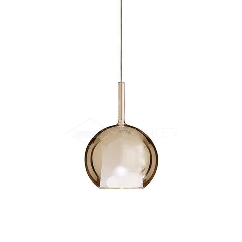 Round Glass Globe Pendant Light for Kitchen Islands and Dining Rooms
