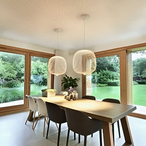 Airy Metal Cage Pendant Light for Modern Dining and Living Rooms